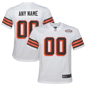 youth nike white cleveland browns alternate custom jersey_p